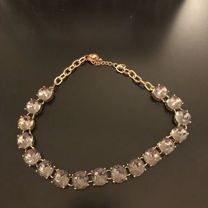 Silver stone necklace